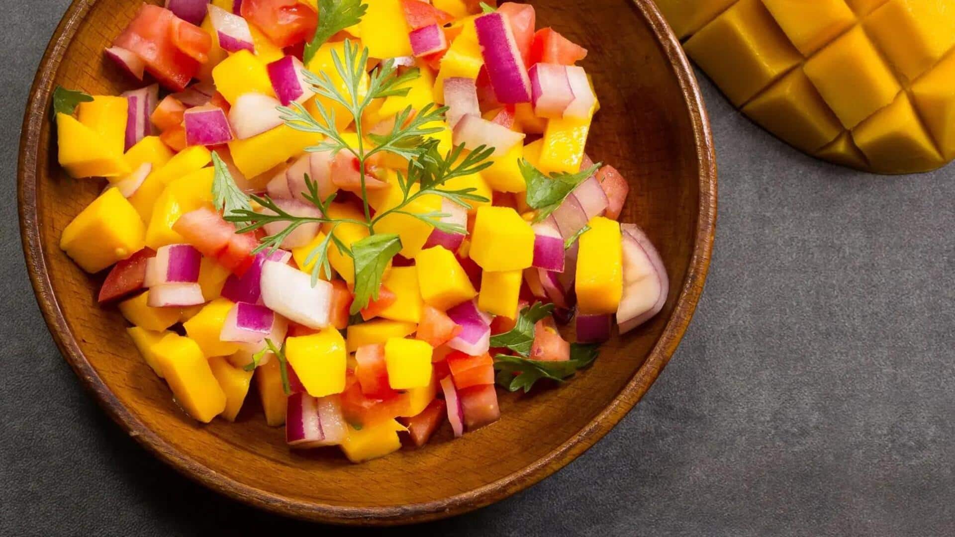 Salad Mangga Musiman dengan Cita Rasa India