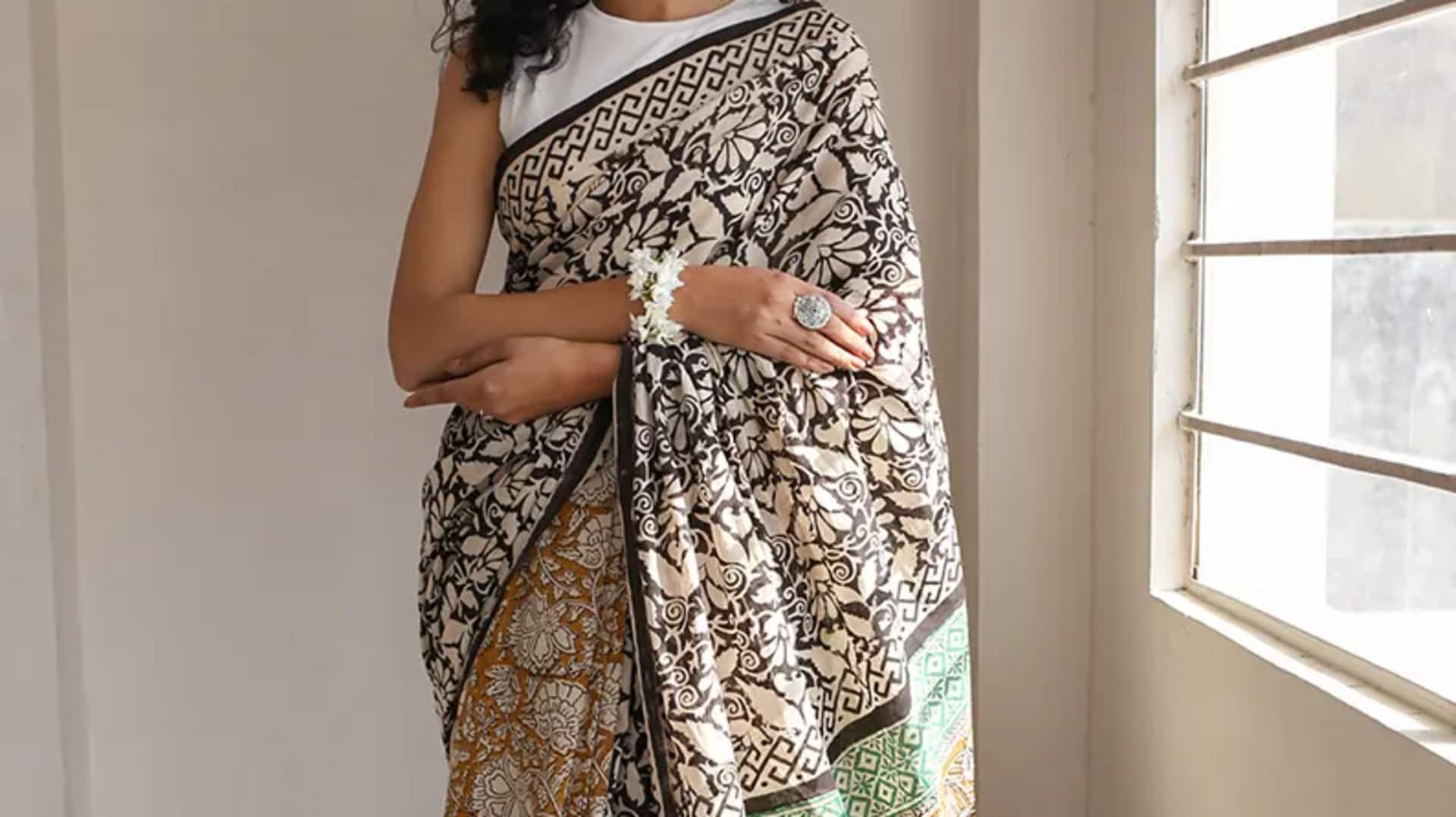 Gaya unik dengan cetakan blok India