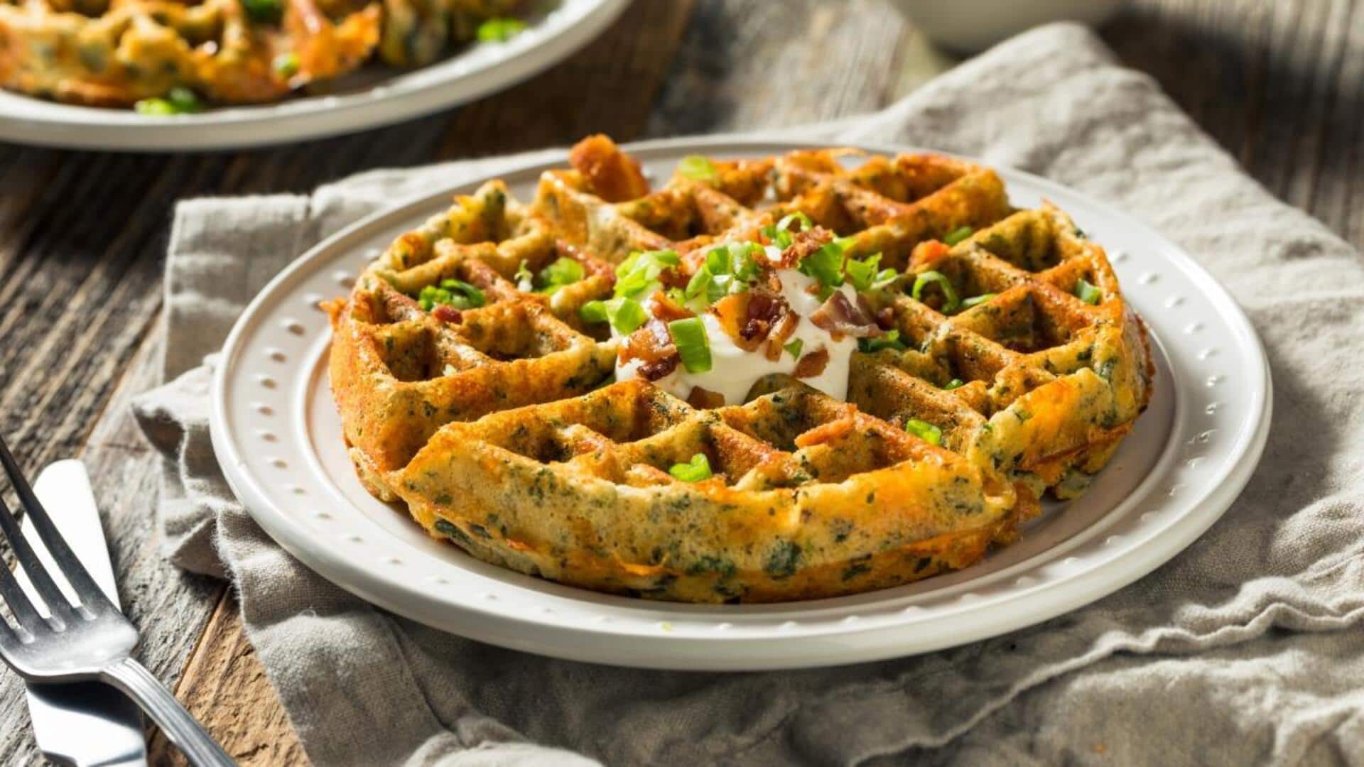 Waffle Nasi Renyah dengan Sentuhan Sederhana