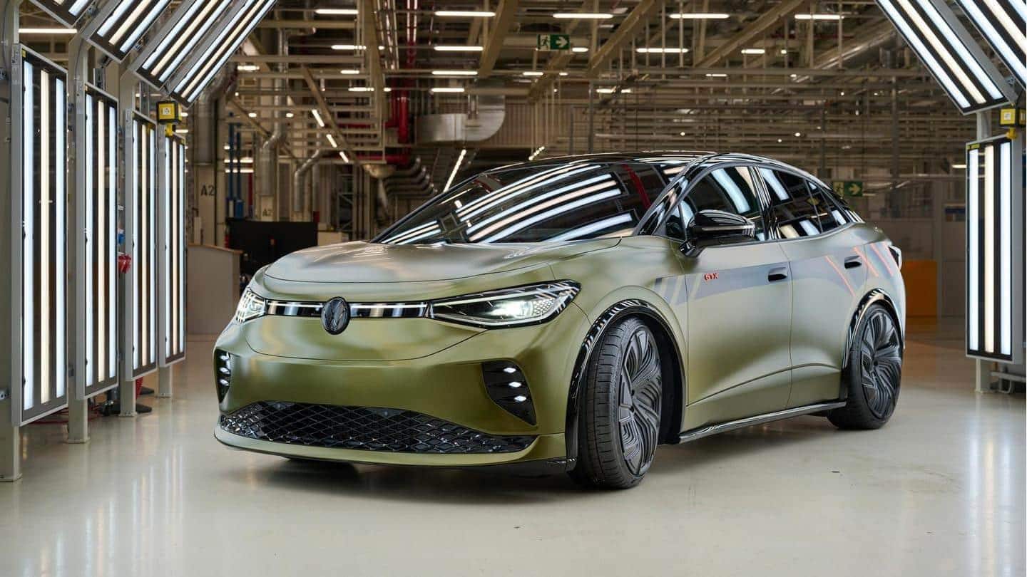 Volkswagen memperkenalkan mobil konsep ID.5 satu kali produksi dengan skema cat Lamborghini