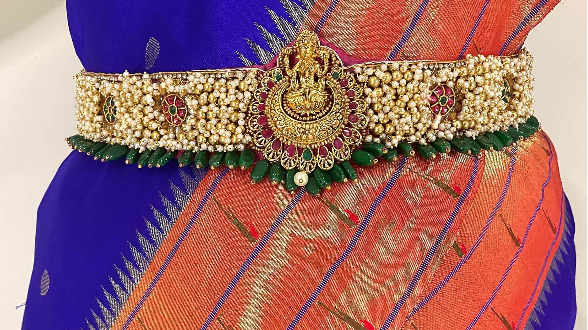 Sabuk sari elegan: Tingkatkan pakaian India Anda dengan gaya