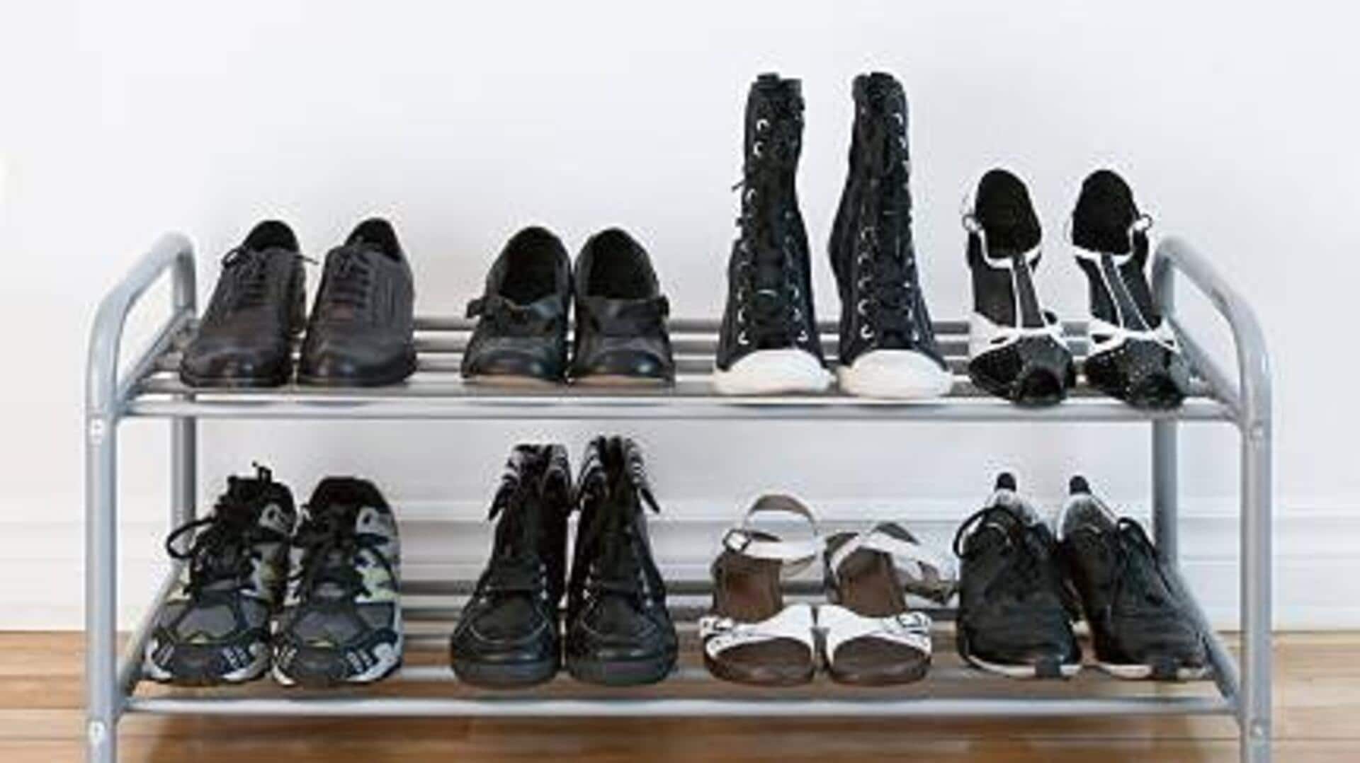 Solusi kreatif penyimpanan sepatu