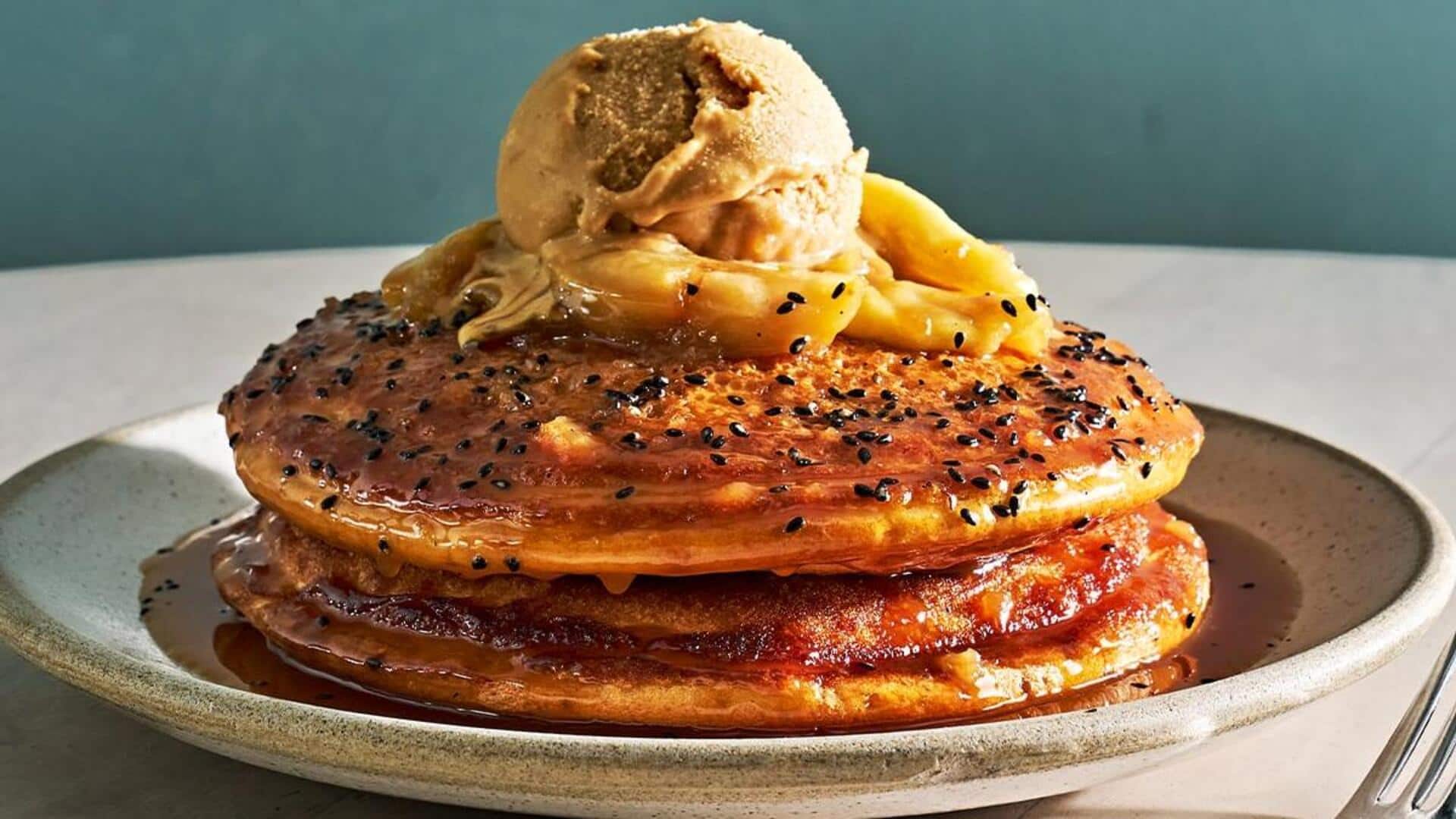 Panekuk Gurih dengan Pasta Kedelai Fermentasi