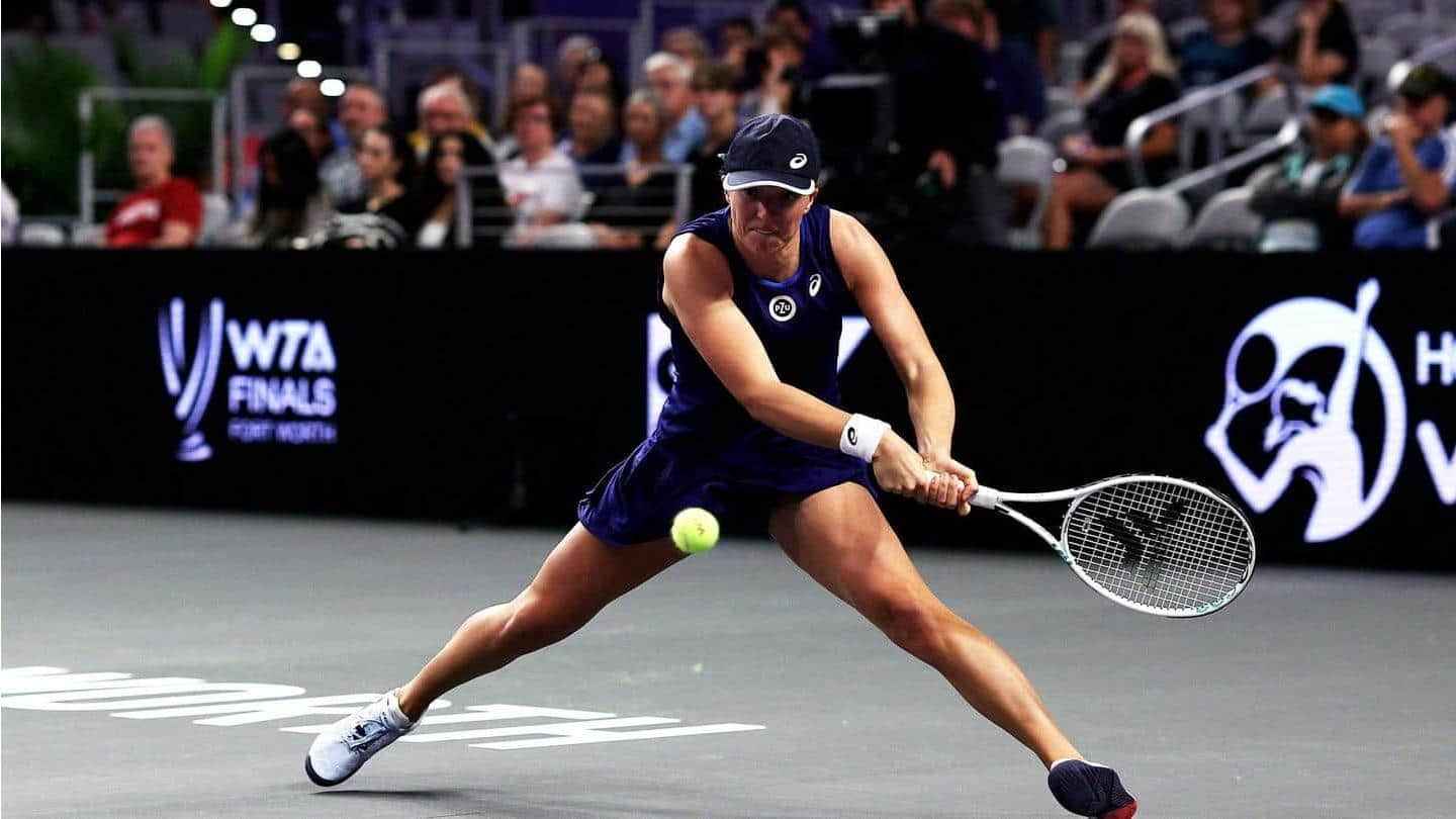 WTA Finals 2022, Iga Swiatek mencapai semifinal: Statistik utama