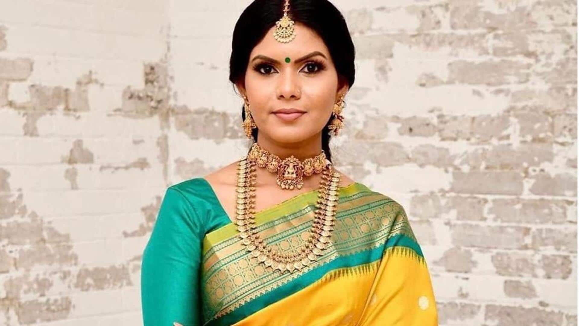 Inspirasi busana sutra India untuk musim gugur