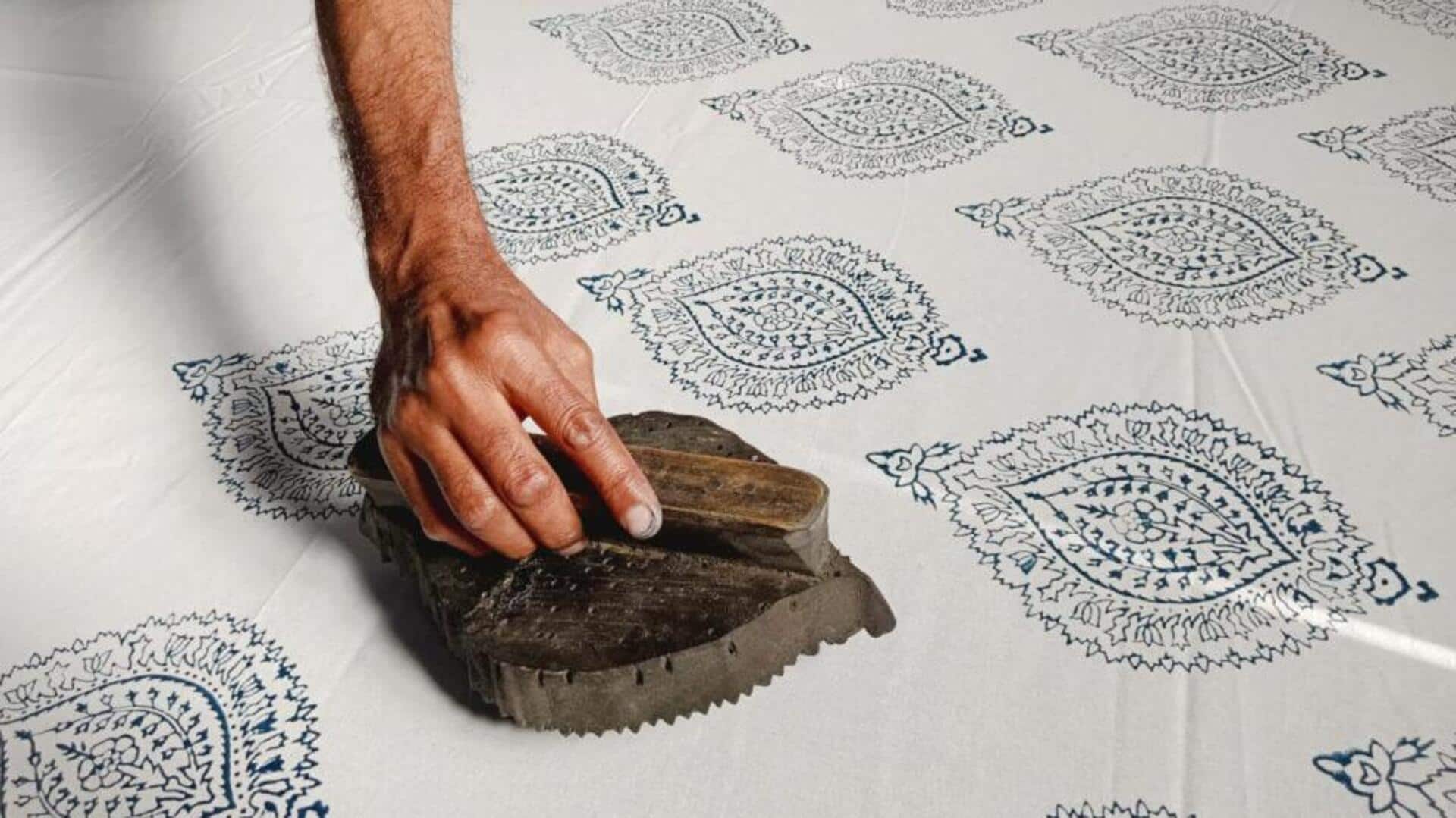 Cetak blok tradisional untuk fesyen berkelanjutan