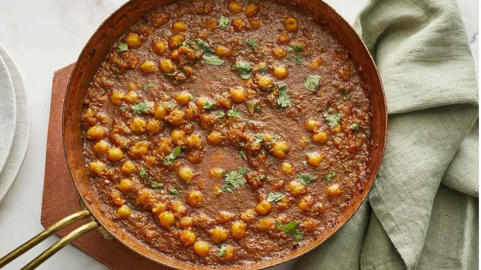 Waktunya berbagi resep! Buat chana masala khas India yang nikmat