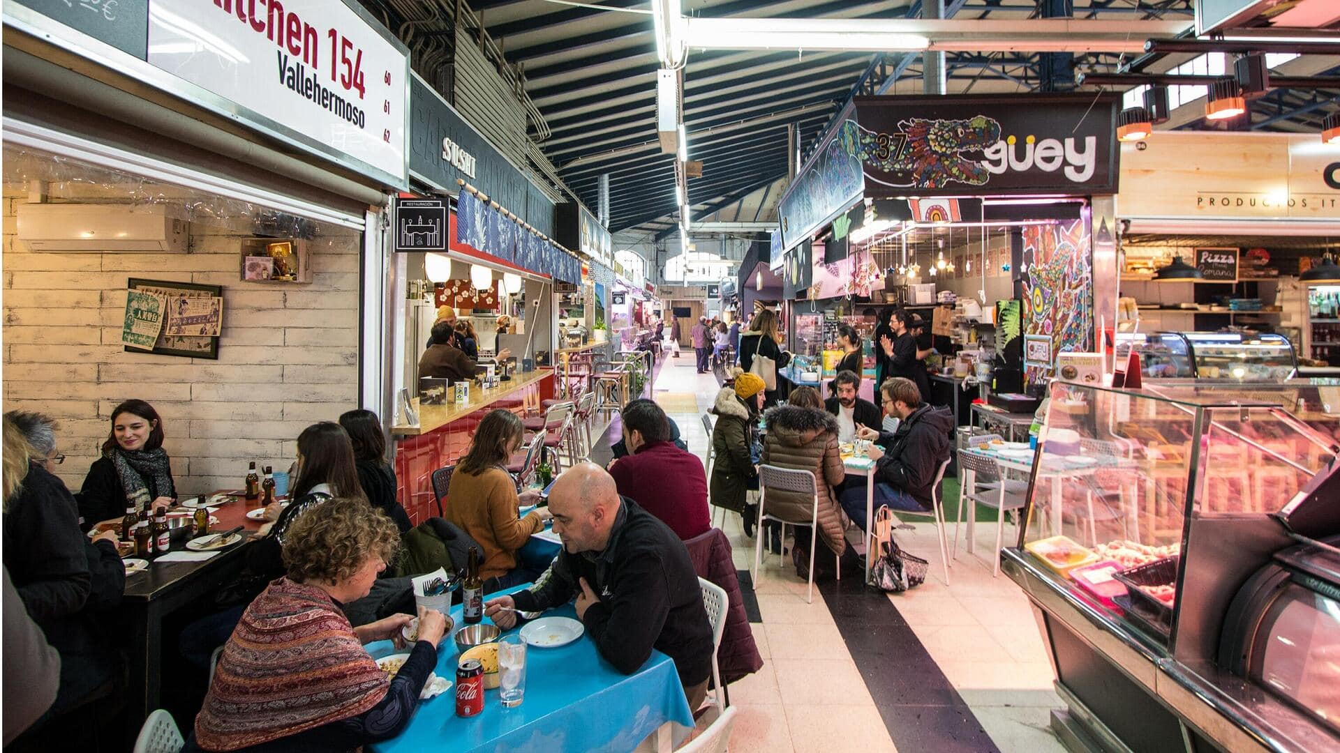 Lima Pasar Kuliner Yang Tersembunyi Di Madrid