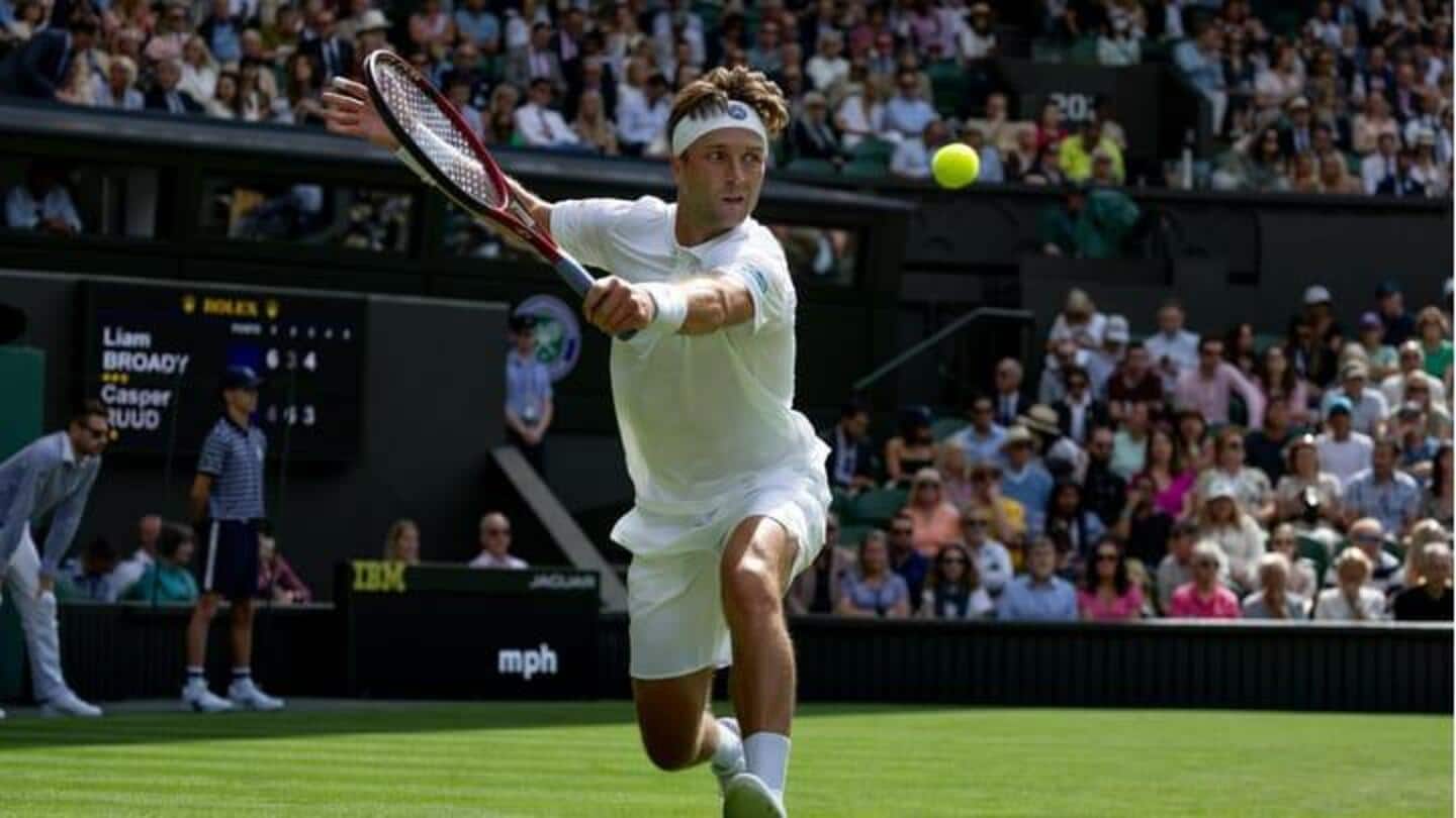 Wimbledon 2023, Liam Broady mengejutkan Casper Ruud: Statistik utama