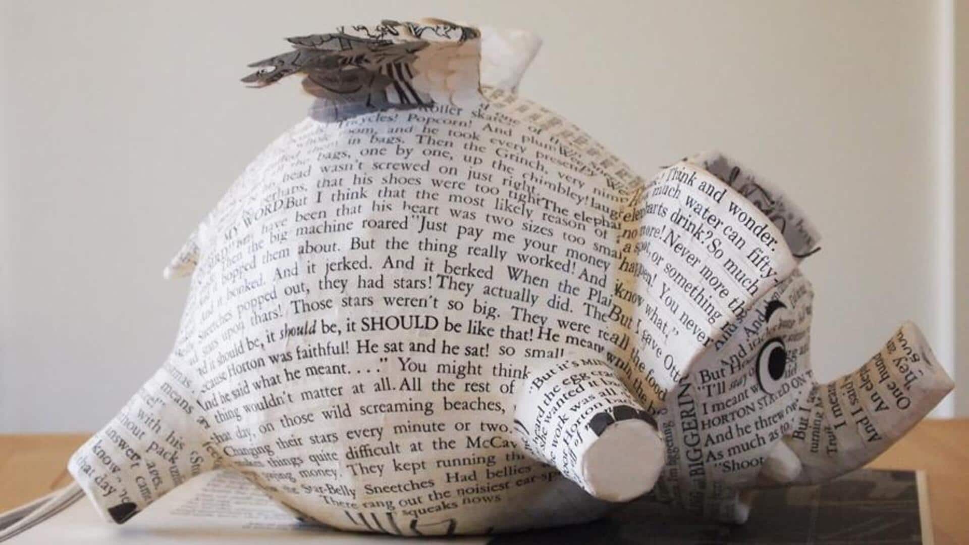 Membuat Patung Asli dari Kertas Daur Ulang