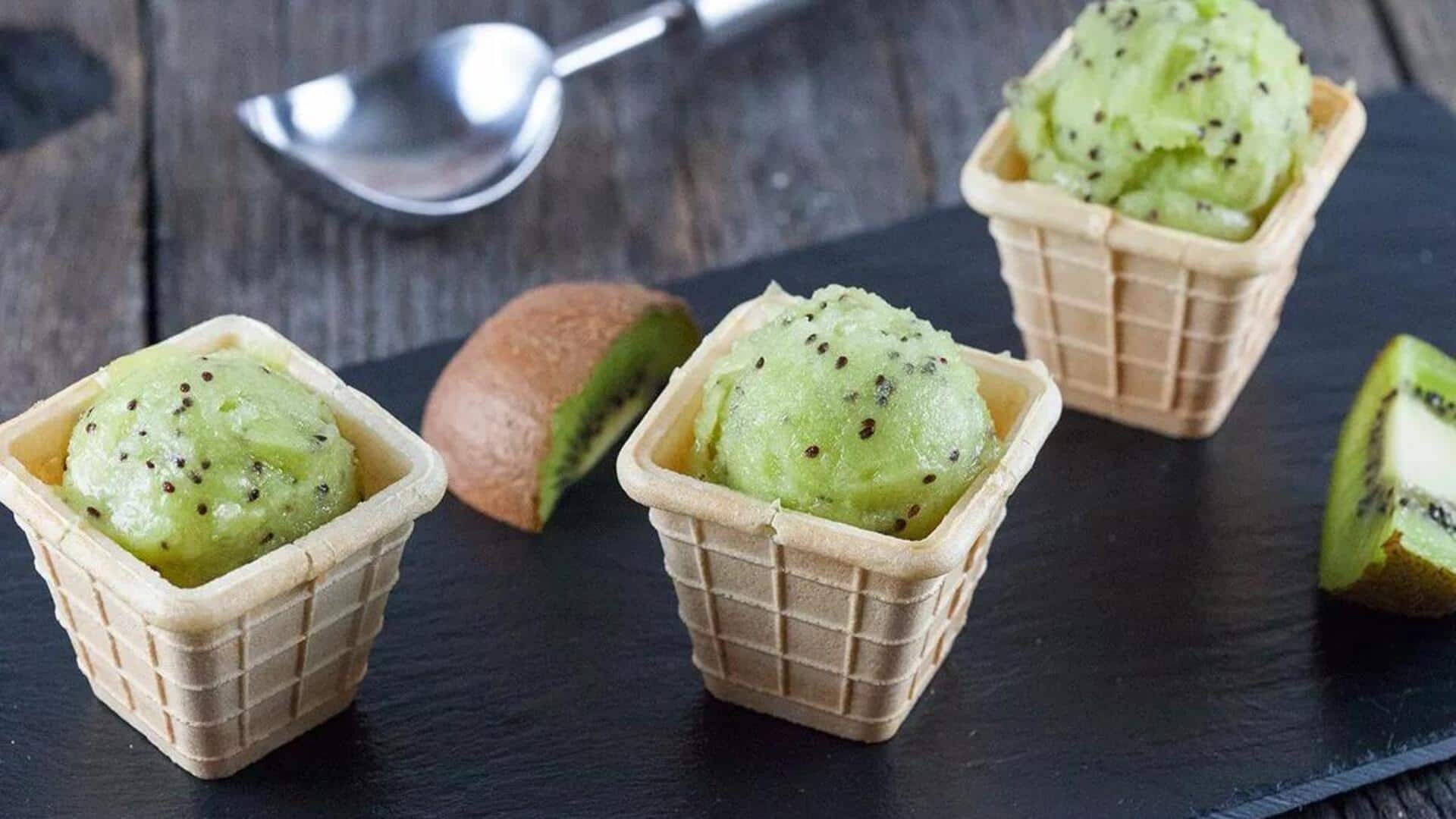 Hidangan Penutup yang Menggugah Selera dengan Sentuhan Buah Kiwi