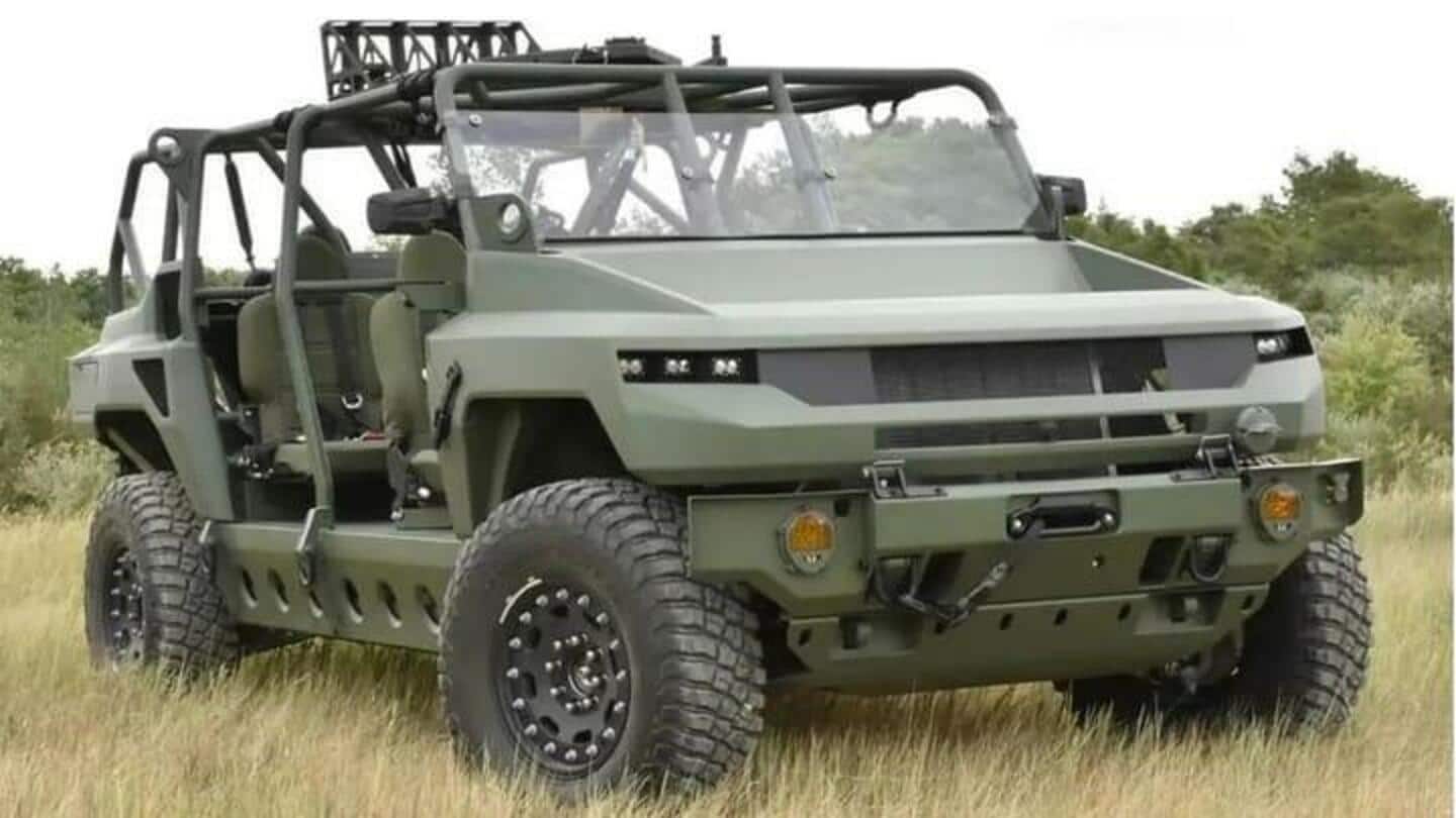 General Motors Defense menampilkan Kendaraan Konsep Militer Listrik berbasis Hummer EV