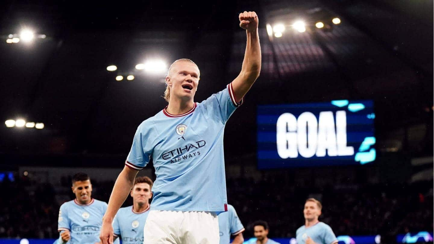 Erling Haaland memecahkan rekor Liga Champions saat Manchester City menang