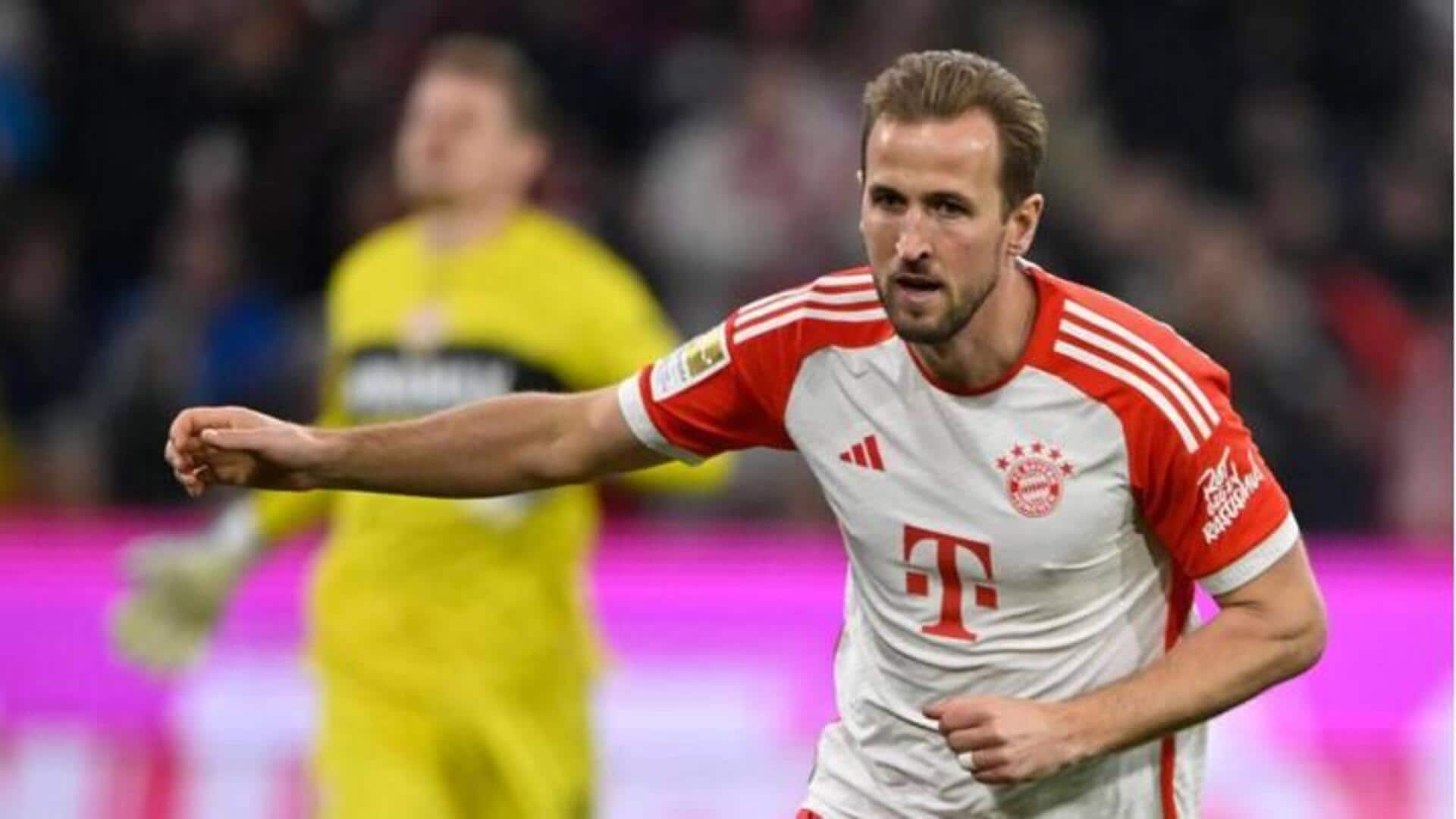 Harry Kane menjadi pemain tercepat yang mencetak 20 gol Bundesliga