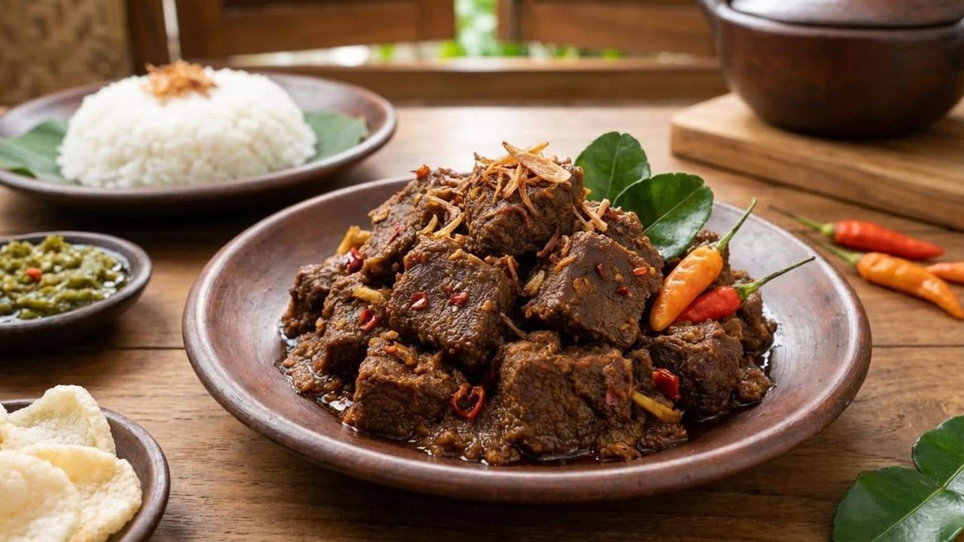 Mencicipi Rendang yang Lezat Tanpa Tambahan Santan