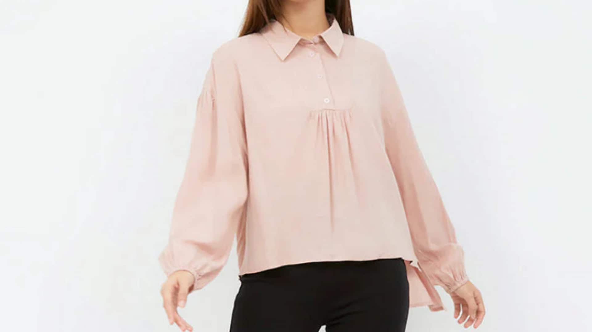 Gaya busana musim semi dengan atasan lengan balon