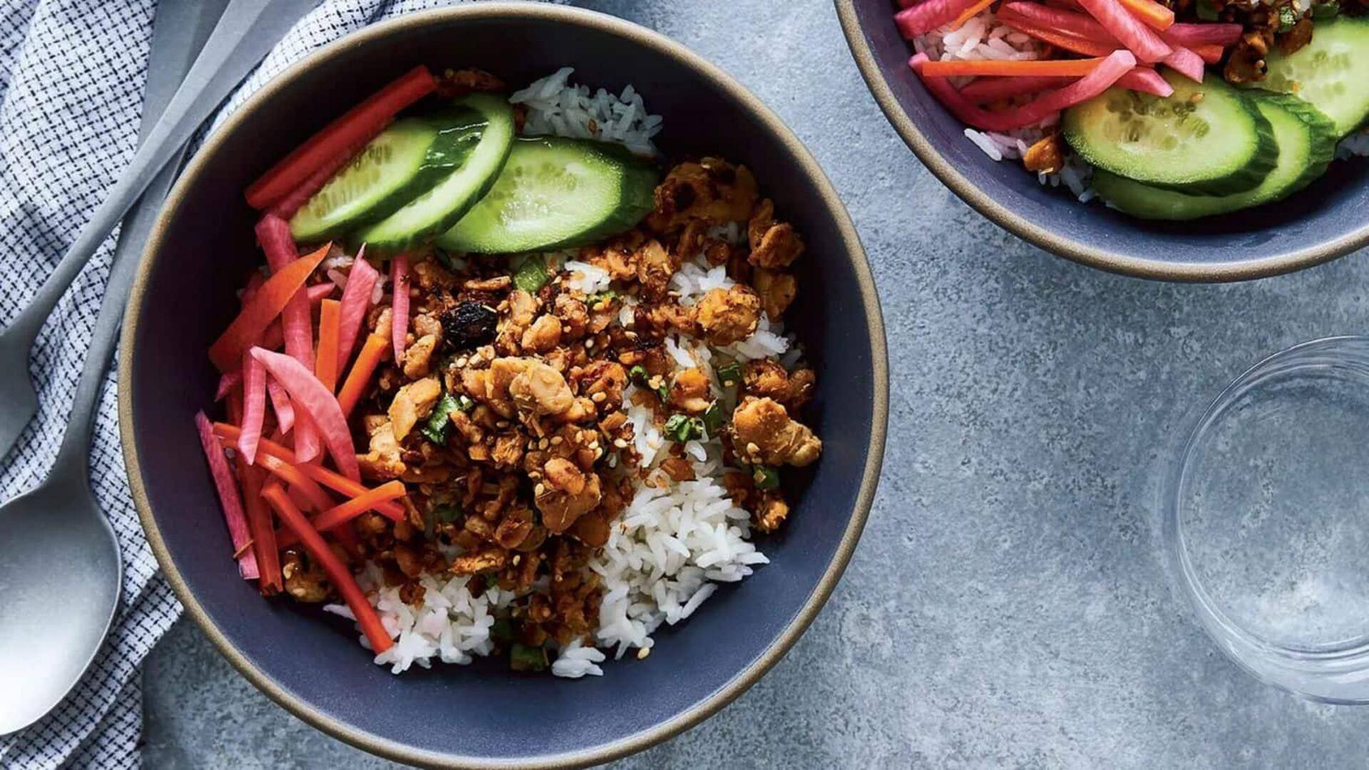 Tempe kari kelapa tropis: Resep langkah demi langkah