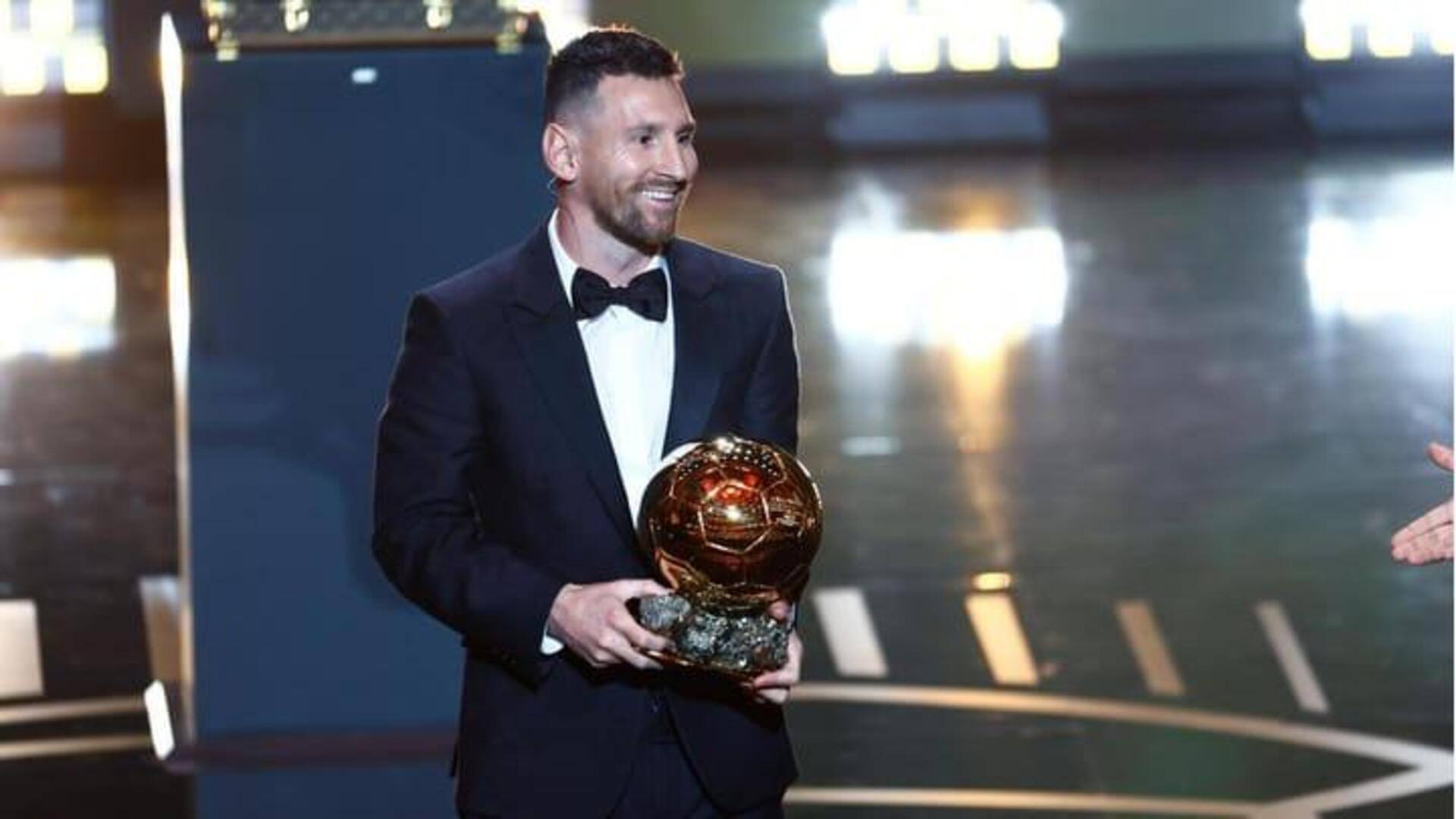 Lionel Messi memenangkan penghargaan Ballon d'Or kedelapannya