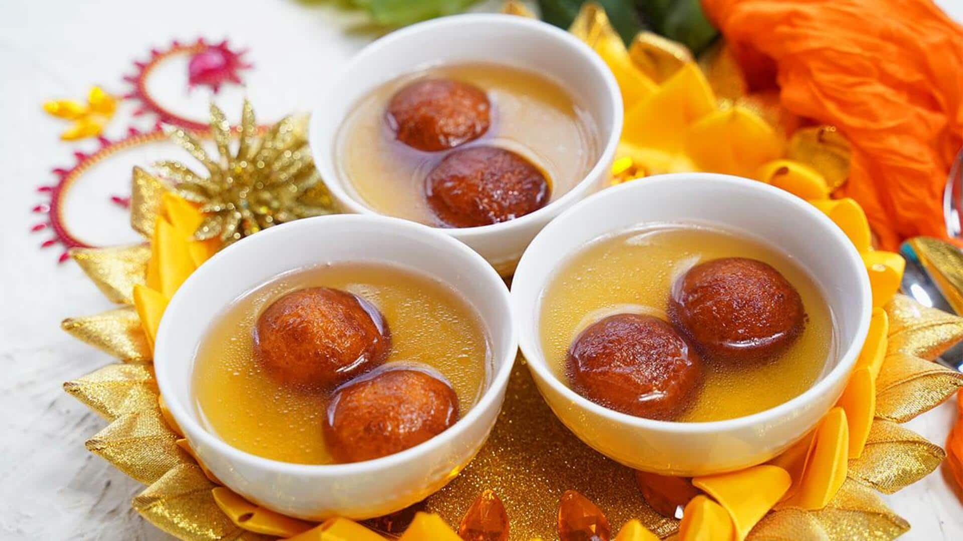 Hidangan Manis India dengan Gula Tebu Karamel