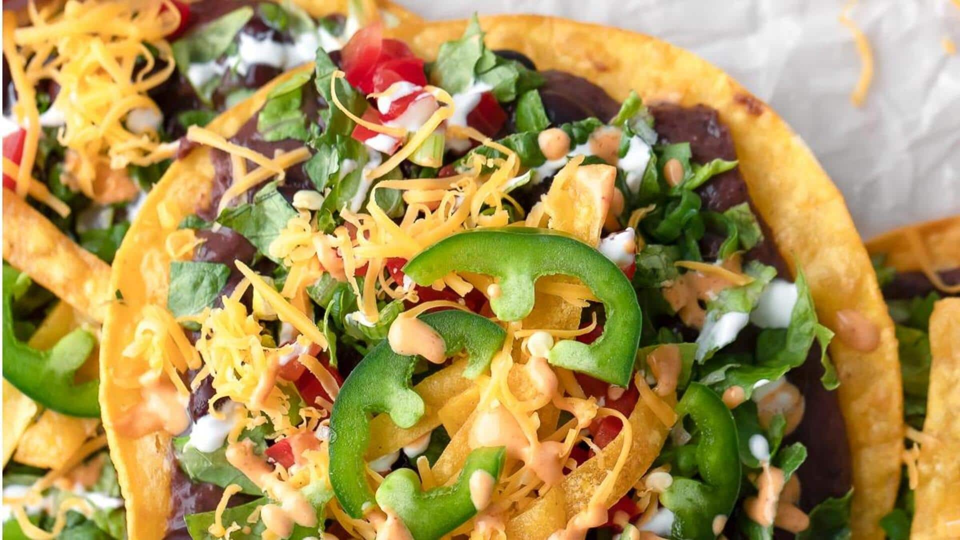 Tostadas Kacang Hitam Meksiko Pedas: Panduan Memasak