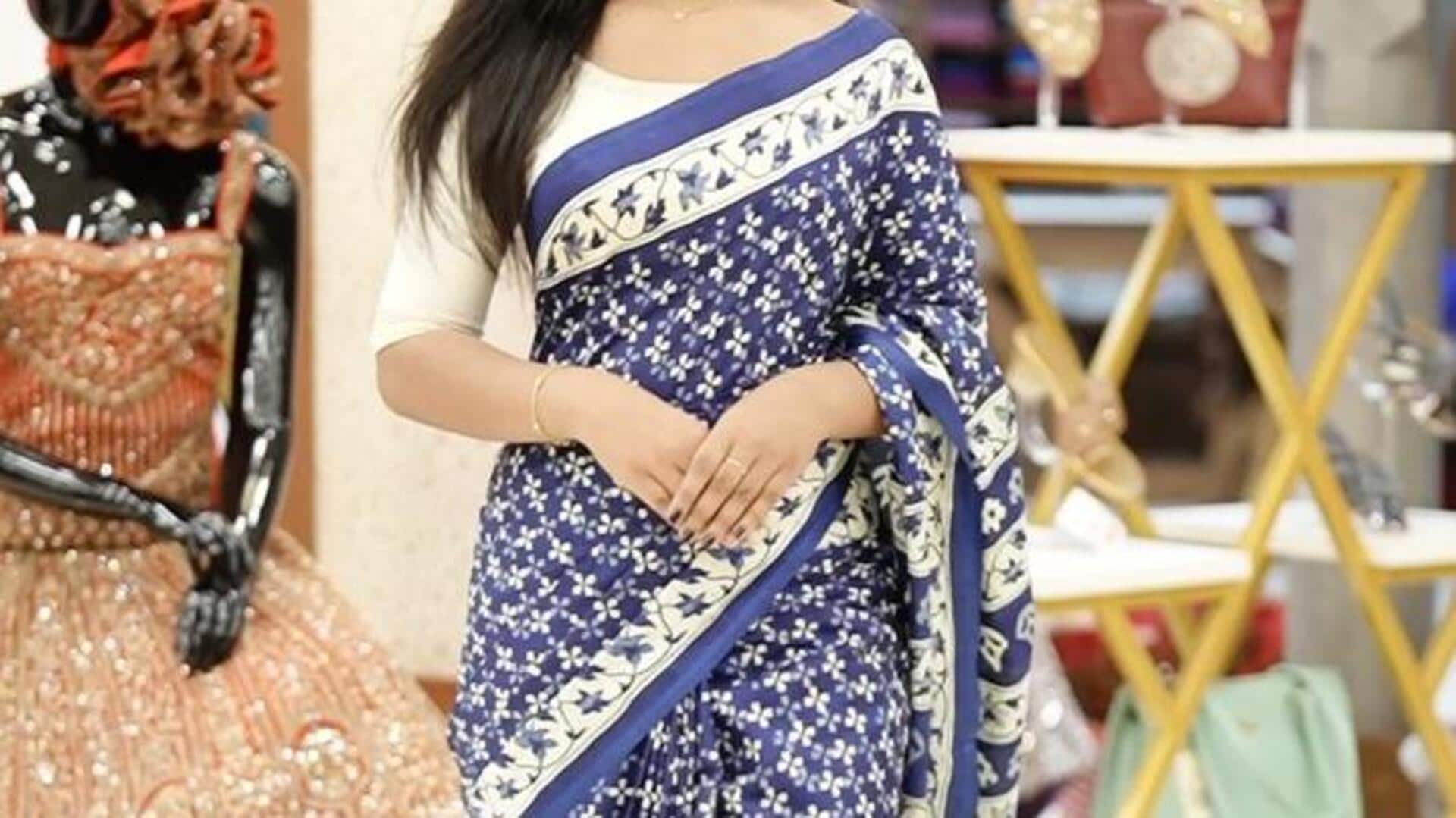Menghidupkan kembali saree lama dengan pewarna alami