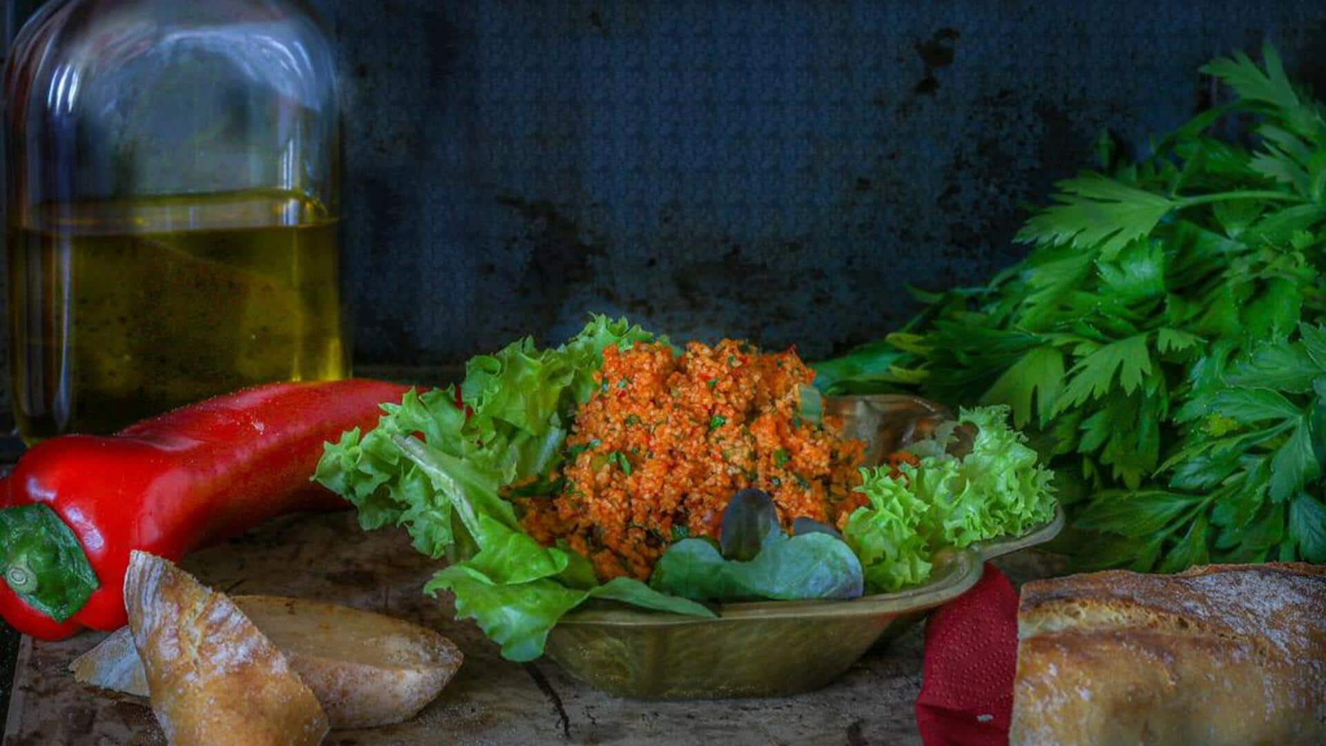 Panduan membuat salad bulgur kisir ala Turki