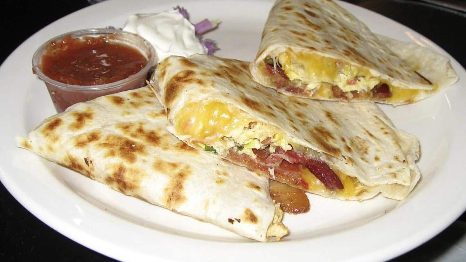 Panduan membuat Quesadilla Bayam Elote ala Meksiko