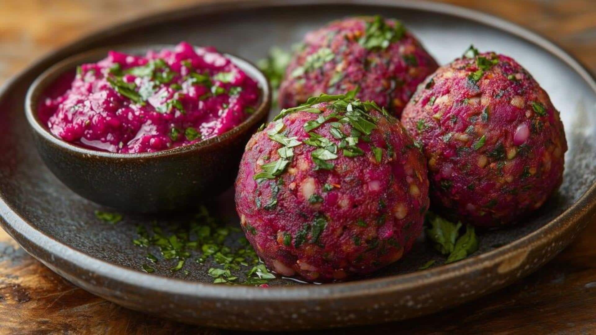 Falafel Beetroot fusion Thailand-Mesir: Panduan memasak praktis