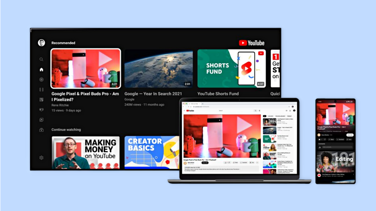 YouTube punya desain baru, fitur Pinch to Zoom, mode standby, dan lainnya