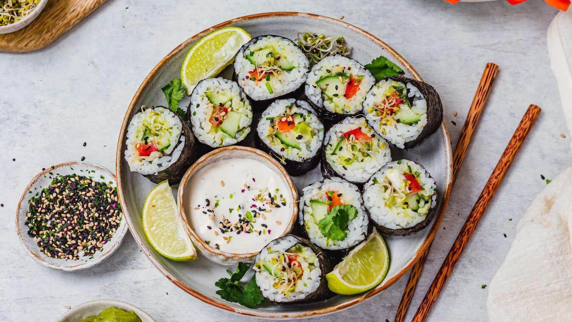 Lima Cara Kreatif dalam Menyajikan Sushi Vegetarian