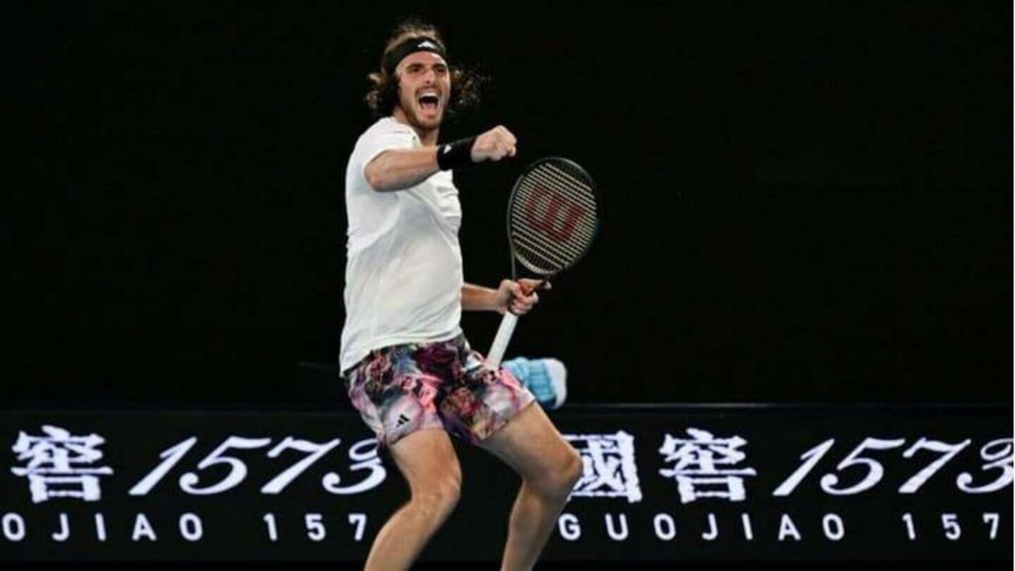 Australia Terbuka 2023, Stefanos Tsitsipas lolos ke perempat final: Statistik utama