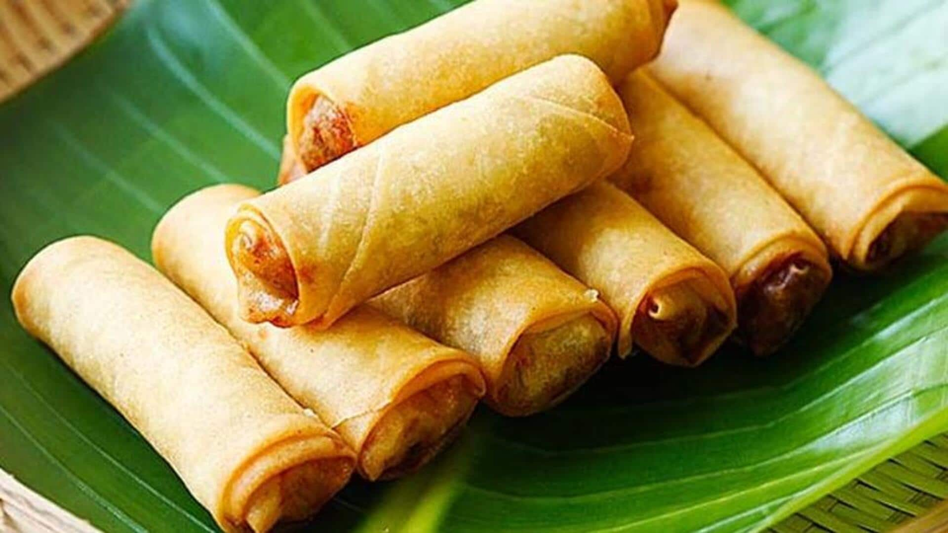 Samosa Spring Rolls India-Thai: Panduan memasak lezat dan mudah