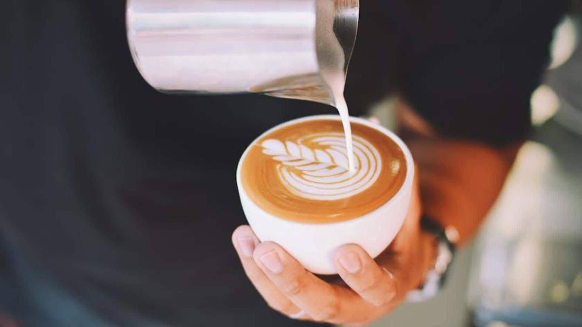 Campuran latte buatan sendiri untuk malam musim semi yang nyaman