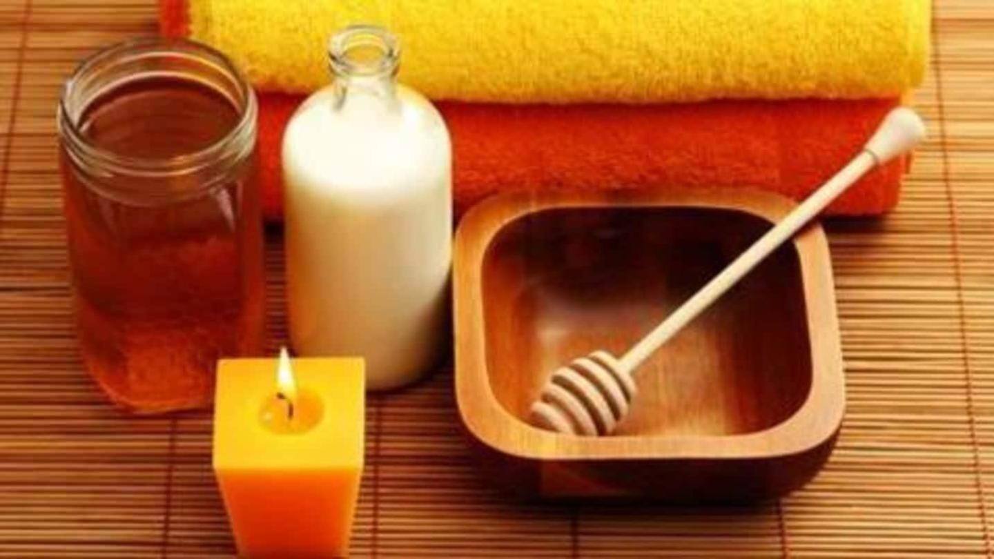 Masker susu dan madu Masker susu dan madu