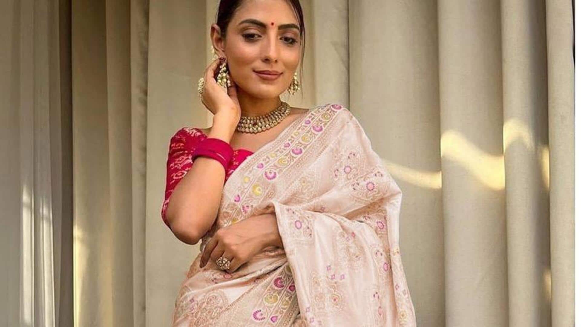 Ubah saree lama menjadi baru dengan gaya draping unik