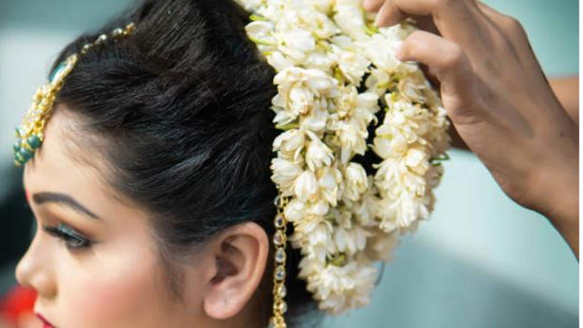 Gaya rambut klasik untuk pernikahan India