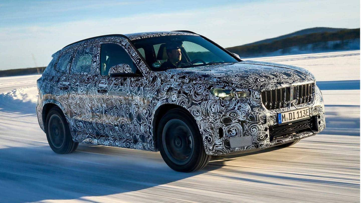 BMW iX1 2023 terpantau sedang diuji; detail desain terungkap