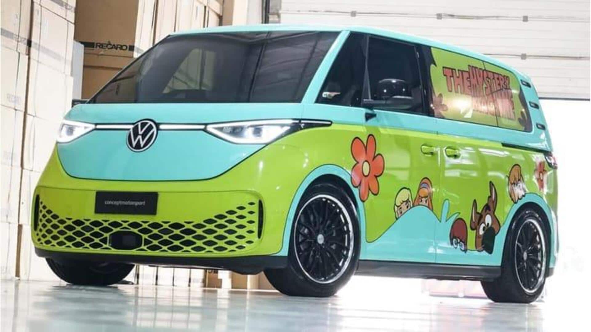 Volkswagen ID. Buzz berubah menjadi Mystery Machine ikonik Scooby-Doo