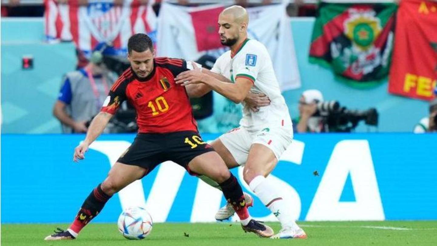 Piala Dunia FIFA, Maroko taklukkan Belgia 2-0: Statistik utama