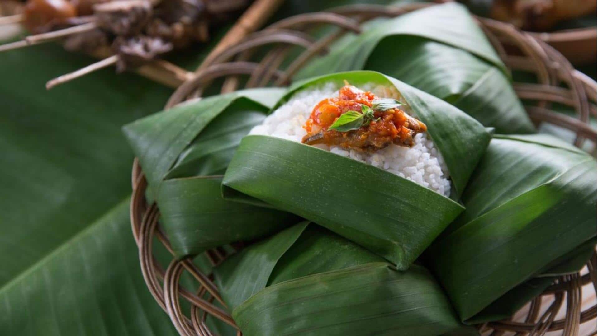 Resep Nasi dengan Bungkus Daun Pisang yang Praktis dan Lezat