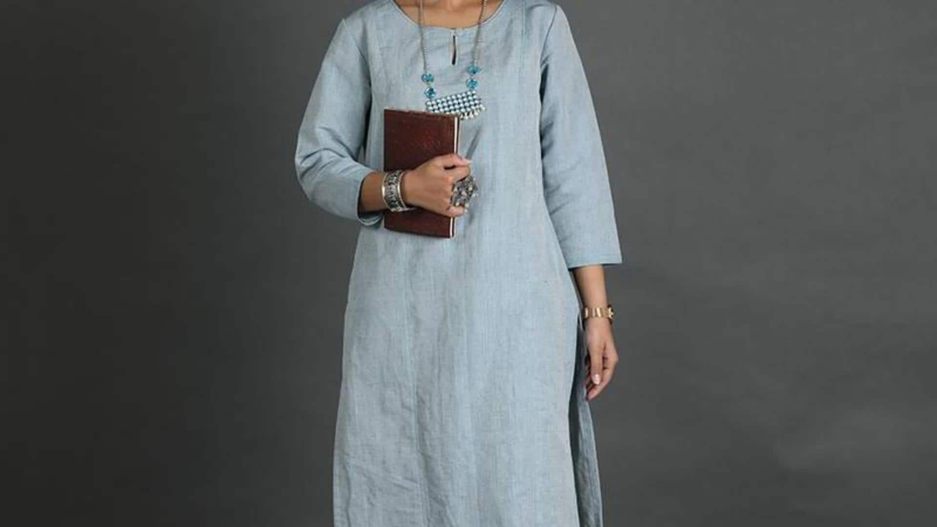 Campuran linen mengubah tren mode transisi di India