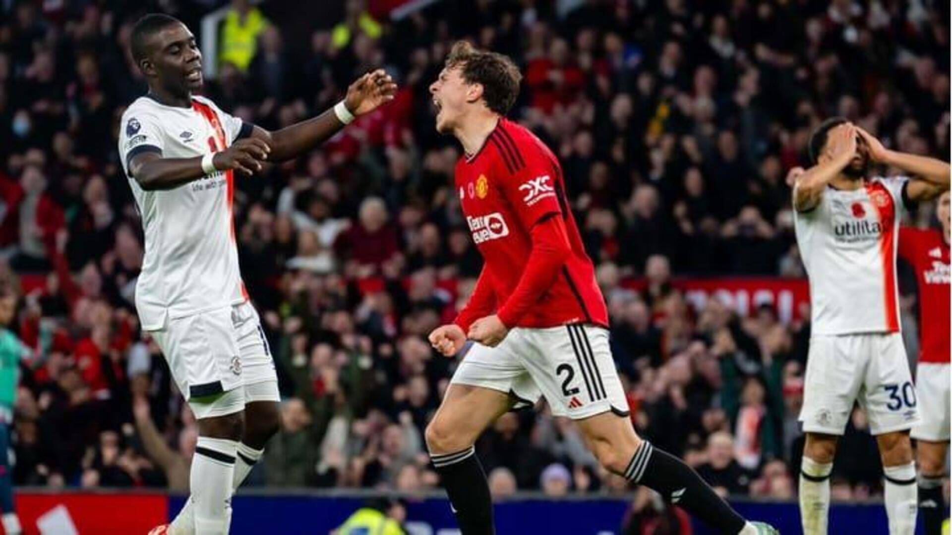 Liga Premier 2023-24: Manchester United mengalahkan Luton Town 1-0: Statistik