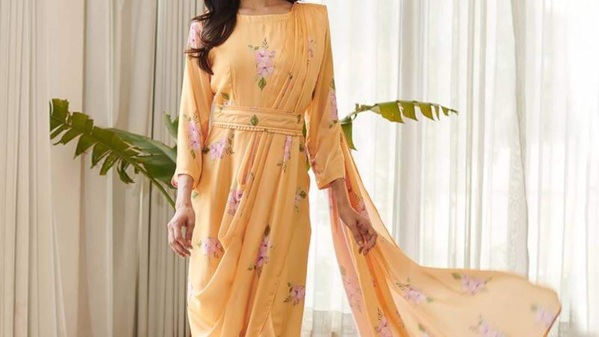 Gaya saree fusion mengubah tren mode India modern