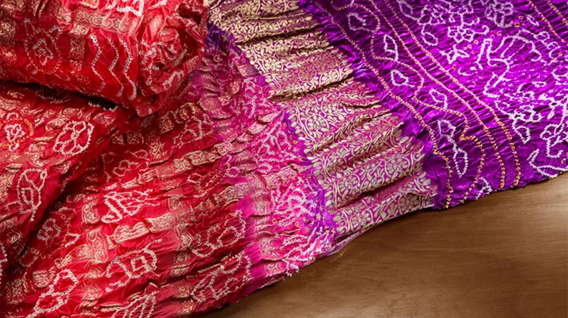 Paduan Bandhani untuk gaya etnik yang berwarna-warni