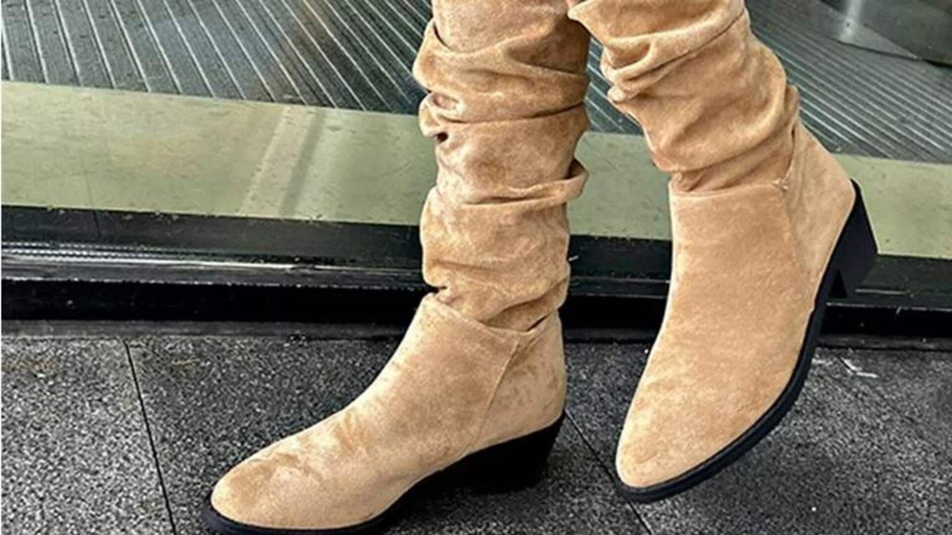 Lima aksesori faux suede untuk musim dingin India