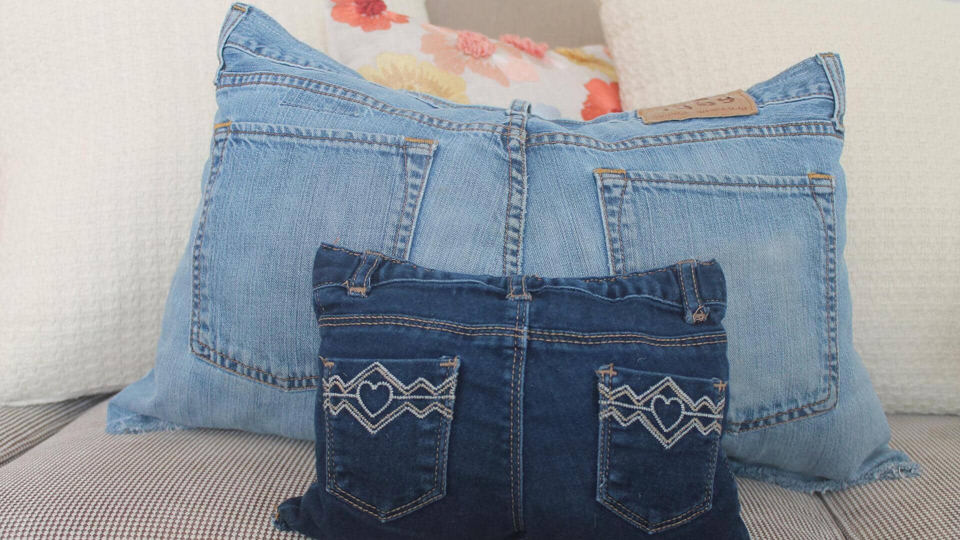 Lima cara mendaur ulang denim dalam dekorasi rumah