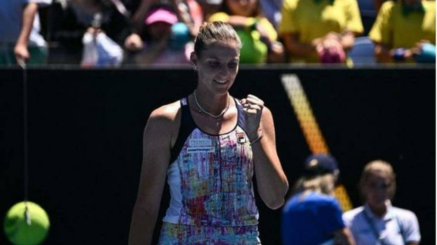 Australia Terbuka 2023, Karolina Pliskova melaju ke perempat final: Statistik pertandingannya