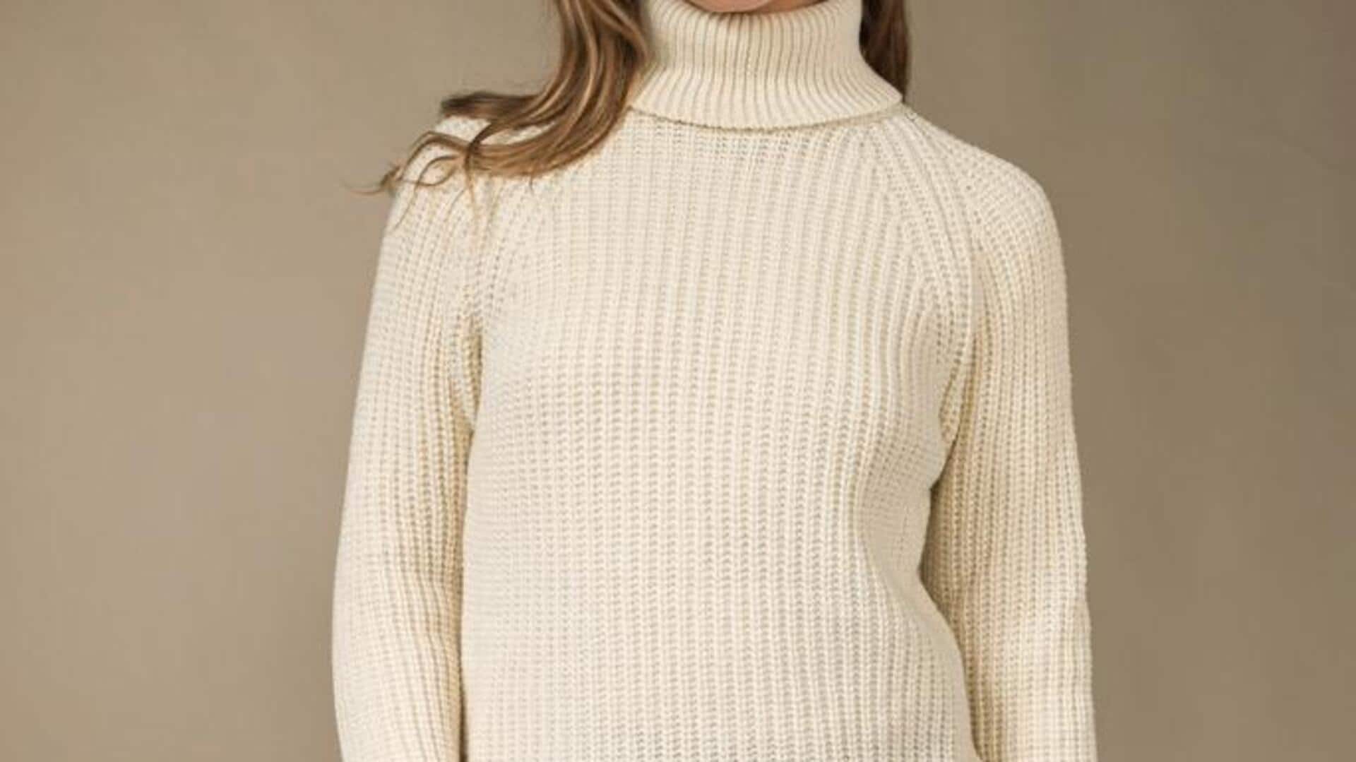 Lima cara memakai turtleneck untuk pakaian musim dingin India