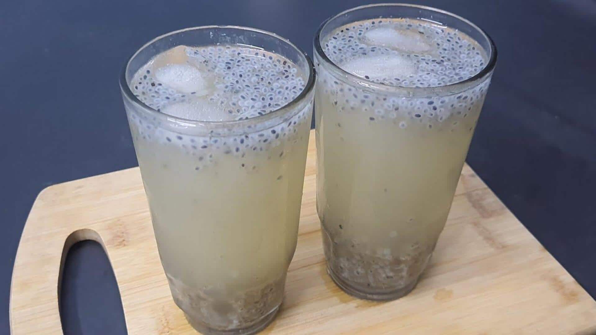 Mencicipi Minuman Segar Khas India dengan Sentuhan Biji Sabja