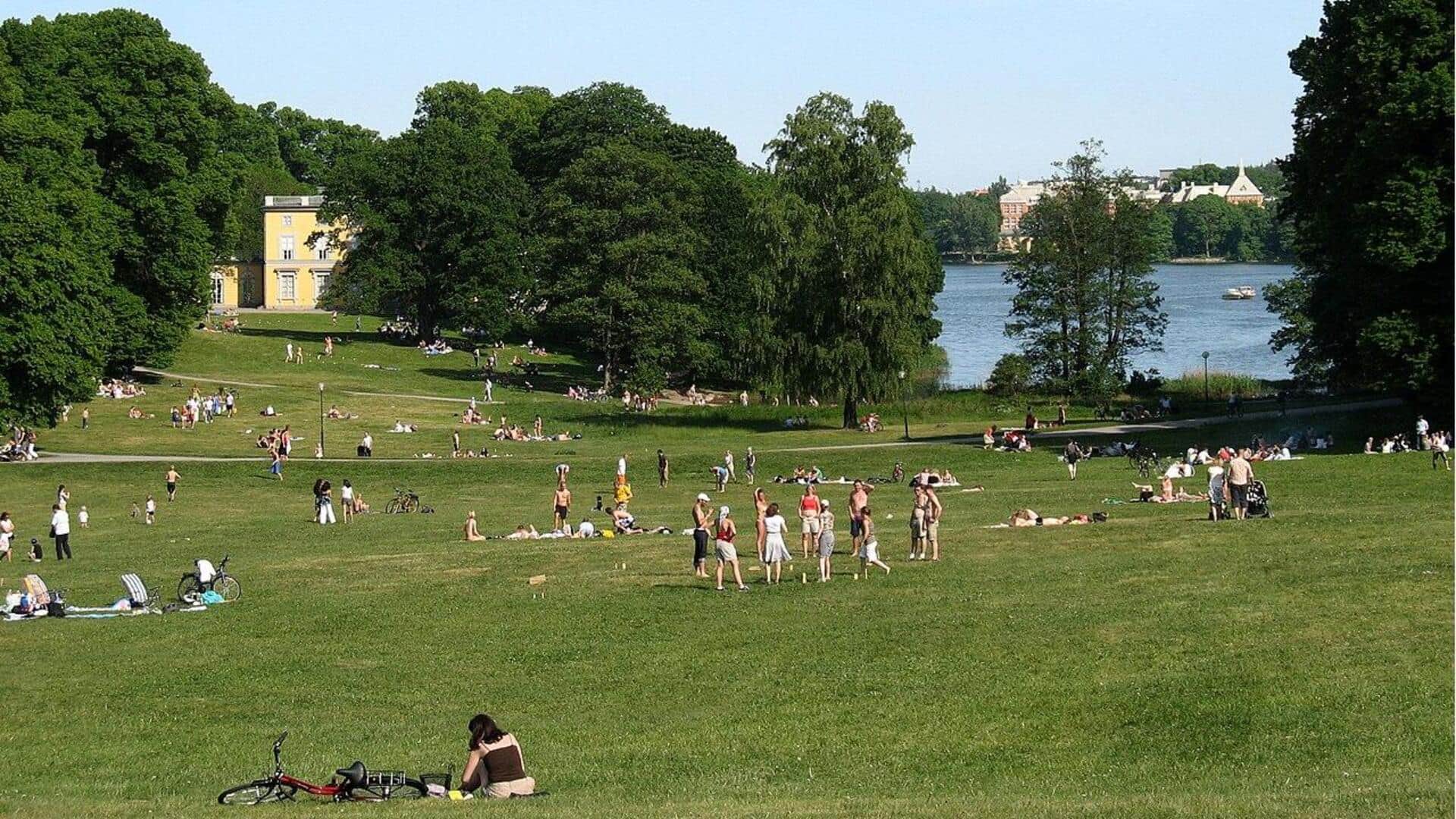 Taman dan Tempat Jalan Kaki di Stockholm, Swedia